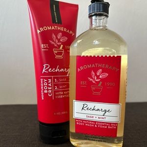 NEW Aromatherapy Recharge Body Cream & Body Wash